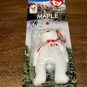 New, Ty Maple The Bear 1999 Mc Donalds Beanie Bear